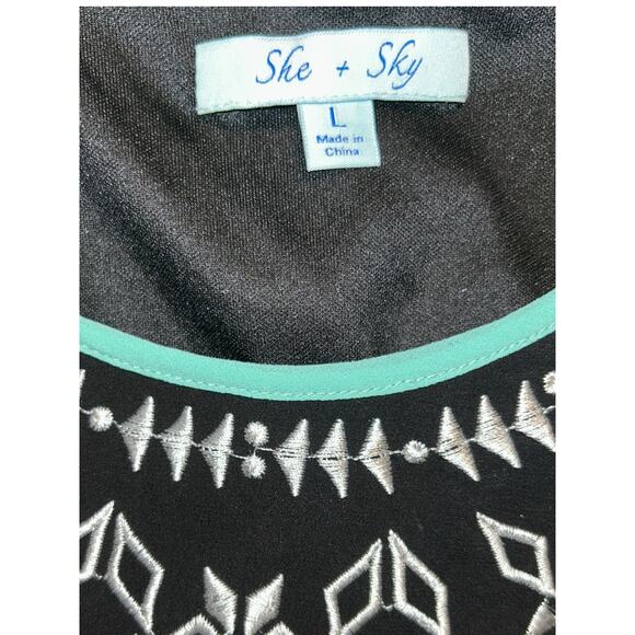 She + Sky Black Maxi Dress Size L - Picture 7 of 7